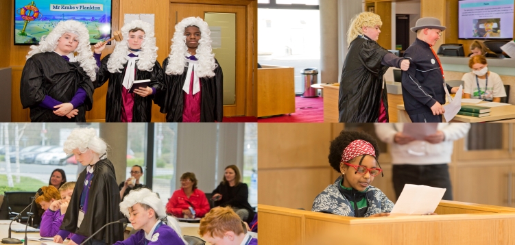 Collage of DEIS moot court